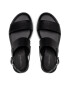 Calvin Klein Сандали Almond Flat Sandal Perf HW0HW00682 Черен - Pepit.bg