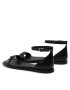 Calvin Klein Сандали Barely There Flat Sndl W/Hdw-Lth HW0HW01187 Черен - Pepit.bg