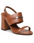 Calvin Klein Сандали Block Hl Sandal HW0HW01612 Кафяв - Pepit.bg