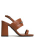 Calvin Klein Сандали Block Hl Sandal HW0HW01612 Кафяв - Pepit.bg