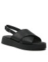 Calvin Klein Сандали Flatform Sandal Hf HW0HW01139 Черен - Pepit.bg