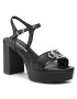 Calvin Klein Сандали Heel Sandal Strap Hw Lth YW0YW00137 Черен - Pepit.bg