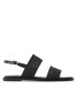Calvin Klein Сандали Squared Flat Sandal He HW0HW01496 Черен - Pepit.bg