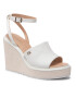 Calvin Klein Сандали Wedge 70 Arch Stit-Jq HW0HW01129 Бял - Pepit.bg