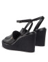 Calvin Klein Сандали Wedge 70 Arch Stit-Jq HW0HW01129 Черен - Pepit.bg