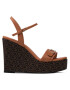 Calvin Klein Сандали Wedge Sndl 70W Hdw HW0HW00828 Кафяв - Pepit.bg