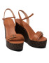 Calvin Klein Сандали Wedge Sndl 70W Hdw HW0HW00828 Кафяв - Pepit.bg