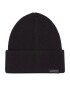 Calvin Klein Шапка Leather Patch Docker Beanie K50K510978 Черен - Pepit.bg