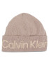 Calvin Klein Шапка Logo Reverso Tonal Beanie K60K611151 Бежов - Pepit.bg