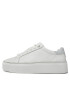 Calvin Klein Сникърси Flatform C Lace Up - Mono Mix HW0HW01870 Бял - Pepit.bg