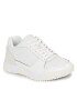 Calvin Klein Сникърси Low Top Lace Up Lth HM0HM01173 Бял - Pepit.bg