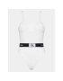 Calvin Klein Swimwear Бански костюм KW0KW02260 Бял - Pepit.bg