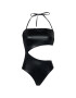 Calvin Klein Swimwear Бански костюм Cut Out KW0KW01265 Черен - Pepit.bg