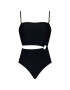 Calvin Klein Swimwear Бански костюм Cut Out KW0KW01381 Черен - Pepit.bg