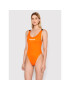 Calvin Klein Swimwear Бански костюм KW0KW01597 Оранжев - Pepit.bg