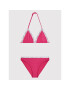 Calvin Klein Swimwear Бански костюм Logo Tape KY0KY00008 Розов - Pepit.bg