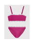 Calvin Klein Swimwear Бански костюм Logo Tape KY0KY00016 Розов - Pepit.bg