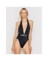 Calvin Klein Swimwear Бански костюм Plunge KW0KW01469 Черен - Pepit.bg