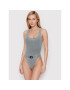 Calvin Klein Swimwear Бански костюм Racer KW0KW01639 Сив - Pepit.bg