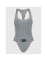 Calvin Klein Swimwear Бански костюм Racer KW0KW01639 Сив - Pepit.bg