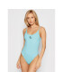 Calvin Klein Swimwear Бански костюм Scoop Back KW0KW01341 Син - Pepit.bg