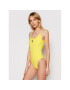 Calvin Klein Swimwear Бански костюм Scoop Back KW0KW01341 Жълт - Pepit.bg