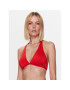 Calvin Klein Swimwear Горнище на бански Halterneck KW0KW01973 Червен - Pepit.bg