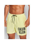 Calvin Klein Swimwear Плувни шорти Intense Power KM0KM00701 Жълт Regular Fit - Pepit.bg