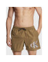 Calvin Klein Swimwear Плувни шорти KM0KM00800 Каки Regular Fit - Pepit.bg