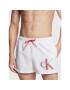 Calvin Klein Swimwear Плувни шорти KM0KM00801 Бял Regular Fit - Pepit.bg