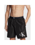 Calvin Klein Swimwear Плувни шорти Long Waistband KM0KM00859 Черен Regular Fit - Pepit.bg