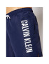 Calvin Klein Swimwear Плувни шорти Medium Drawstring KM0KM00570 Тъмносин Regular Fit - Pepit.bg