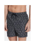 Calvin Klein Swimwear Плувни шорти Medium Drawstring Print KM0KM00813 Черен Regular Fit - Pepit.bg