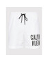 Calvin Klein Swimwear Плувни шорти Medium KM0KM00701 Бял Regular Fit - Pepit.bg