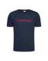 Calvin Klein Swimwear Тишърт Crew Tee KM0KM00605 Тъмносин Relaxed Fit - Pepit.bg