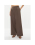 Calvin Klein Текстилни панталони K20K205965 Кафяв Wide Leg - Pepit.bg