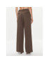 Calvin Klein Текстилни панталони K20K205965 Кафяв Wide Leg - Pepit.bg