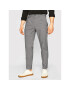 Calvin Klein Текстилни панталони Tapered Pleat Refined Check K10K105305 Сив Regular Fit - Pepit.bg