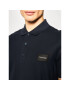 Calvin Klein Тениска с яка и копчета Refined Pique Logo Badge K10K105256 Тъмносин Regular Fit - Pepit.bg