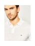 Calvin Klein Тениска с яка и копчета Refined Pique Chest Logo K10K02964 Бял Slim Fit - Pepit.bg