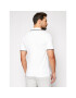 Calvin Klein Тениска с яка и копчета Stretch Tipping K10K107211 Бял Slim Fit - Pepit.bg