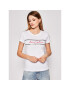 Calvin Klein Тишърт Love Stripe K20K201857 Бял Regular Fit - Pepit.bg