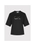 Calvin Klein Тишърт Mesh Logo K20K203752 Черен Relaxed Fit - Pepit.bg