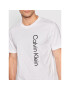 Calvin Klein Тишърт Off Placement Logo K10K109738 Бял Slim Fit - Pepit.bg