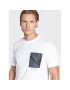 Calvin Klein Тишърт Shadow Chest K10K110111 Бял Regular Fit - Pepit.bg