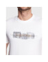 Calvin Klein Тишърт Striped Logo K10K110799 Бял Regular Fit - Pepit.bg