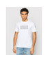 Calvin Klein Тишърт Triple Center Logo K10K107158 Бял Regular Fit - Pepit.bg