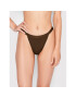 Calvin Klein Underwear Дамски бикини тип бразилиана 000QF6760E Кафяв - Pepit.bg