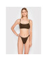 Calvin Klein Underwear Дамски бикини тип бразилиана 000QF6760E Кафяв - Pepit.bg