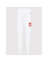 Champion Долнище анцуг College Print 115112 Бял Custom Fit - Pepit.bg
